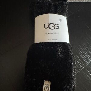 UGG Black fluffy socks